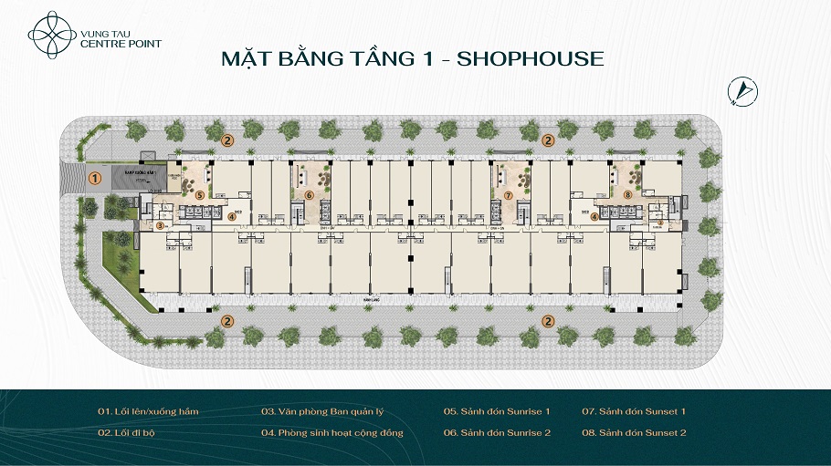 Mặt bằng tầng 1