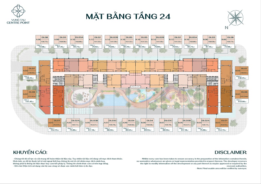 Mặt bằng tầng 24