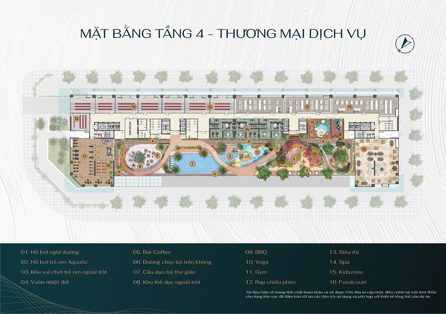 Mặt bằng tầng 4